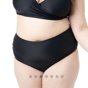 Kindred Bravely High Rise Maternity & Postpartum Bikini Bottom - Black (M)